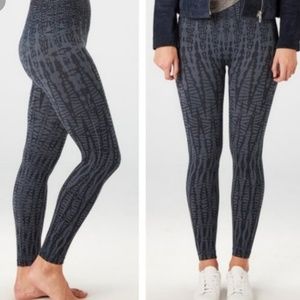 Spanx cropped Leggings 1X Grey and Black